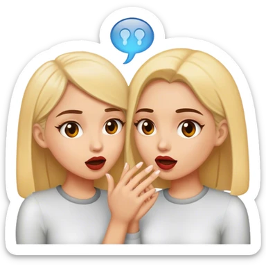 2 girls Gossiping  sticker