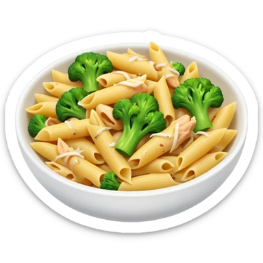 penne pasta with chicken and broccoli  sticker