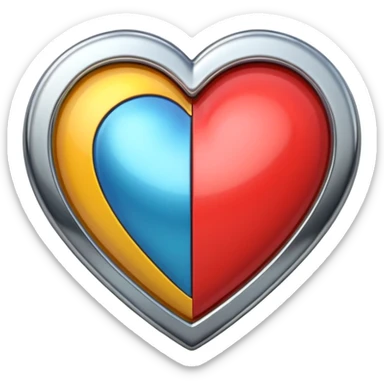 A heart that doesn’t look like a heart  sticker
