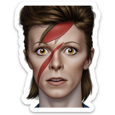 realistic portrait of woman sticker