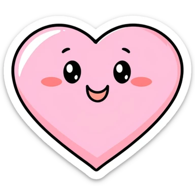 playful text 'AAWWW!' on a pink heart sticker