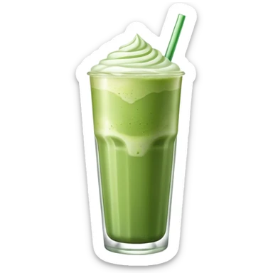 Iced matcha latte sticker