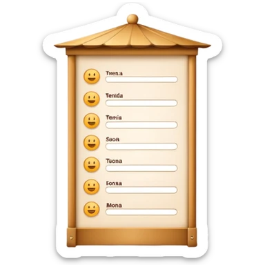 ciao mi serve un emoji simbolo dell'aprtura du opzioni a tendina personalizzata sticker