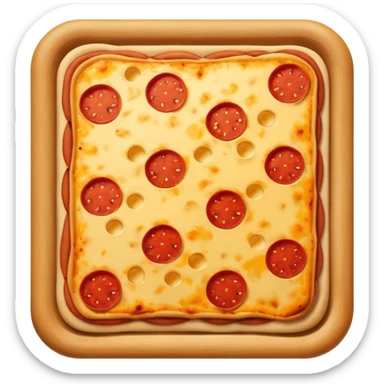 square pizza sticker