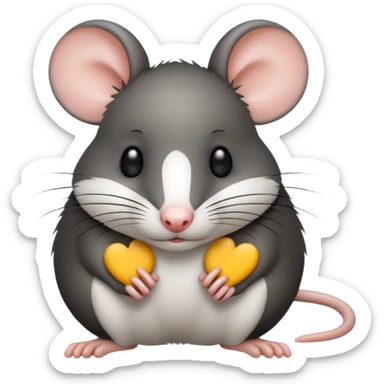 Rata Blanca y negra sticker