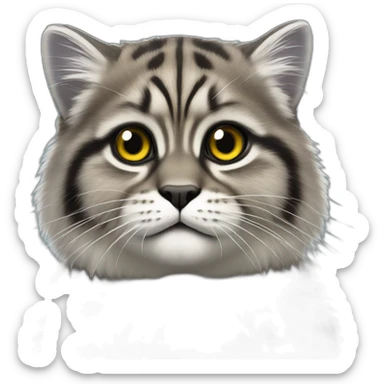 pallas's cat sticker