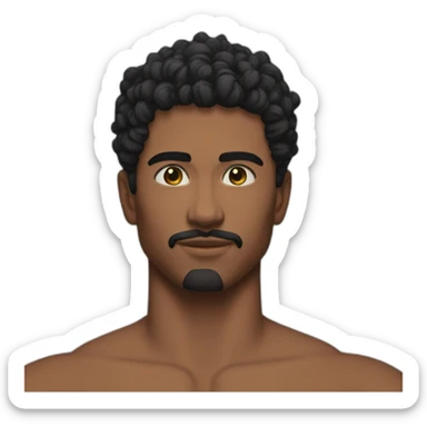 generate emoji of mystry men aesthetic body sticker