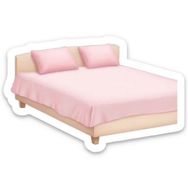Light pink bed sticker