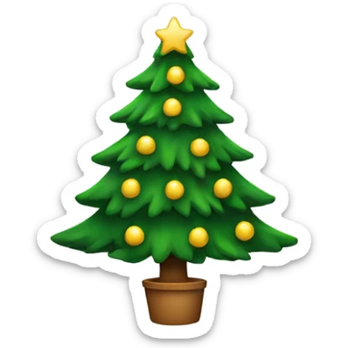 Christmas tree sticker