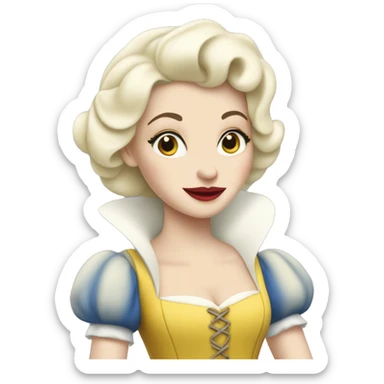 Blanche neige sticker