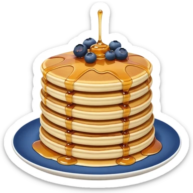 Blueberry pancake sticker