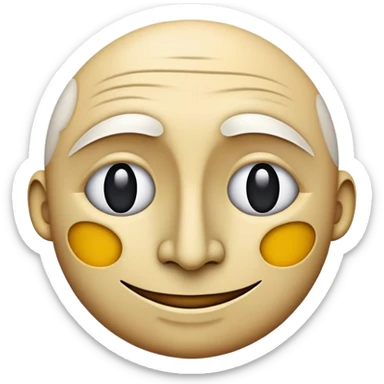 Cinematic Realistic Picasso Pop Culture Emoji, depicted with a creative, abstract representation inspired by the legendary artist rendered with bold textures and dynamic, artistic lighting. sticker