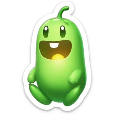 Chikorita with sun sticker