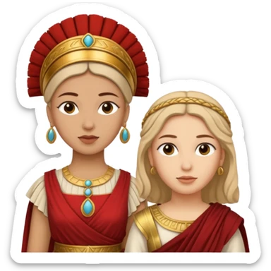 mujer cartagineses y romanos sticker