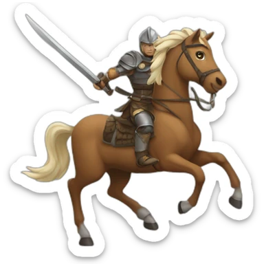 Âne sur un char de combat sticker