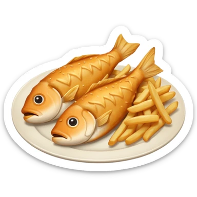 Fish And Chips Food sticker