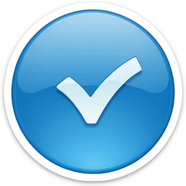 Instagram mavi tiki sticker