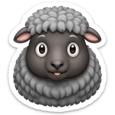 Oveja negra con canas sticker