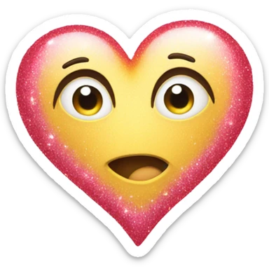 Heart with sparkles  sticker