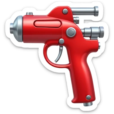 red Spray Gun sticker