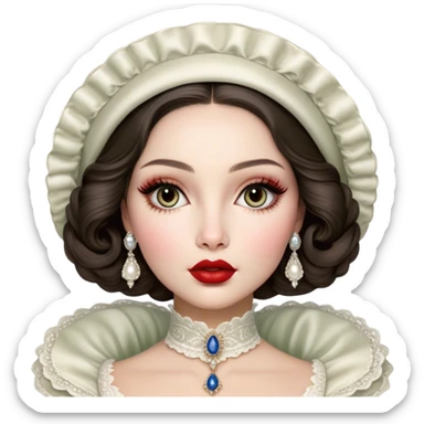 porcelain doll skin, fine details, olivia culpo as milady de winter, jinyoung shin art, refined nose, scarlet, dim light, by Maude Kaufman Eggemeyer, great digital art with details, by Scott Samuel Summers, ad image, ori and the blind, stunningly realistic sticker