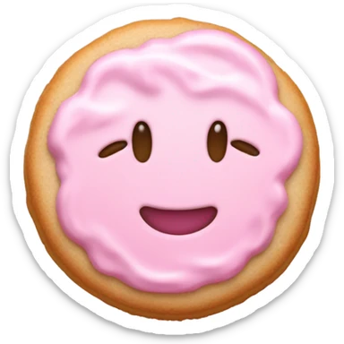 Light pink suger cookie  sticker