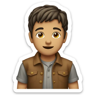 Niño haciendo una chilena  sticker