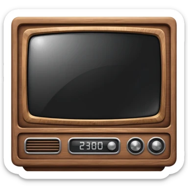 Old TV Box sticker