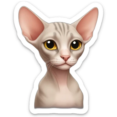 Sphinx cat love sticker