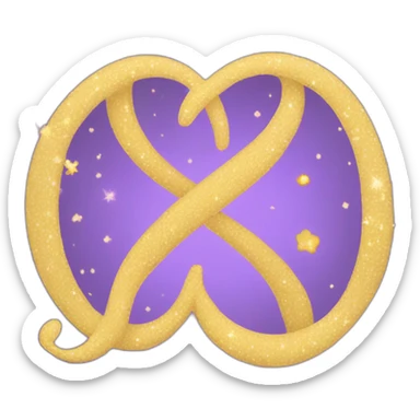 I want the infinity symbol with stars sticker