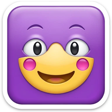 A purple management sticker sticker