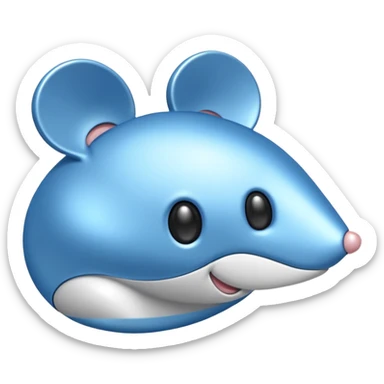 Blue mouse cursor sticker