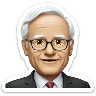 Man looks like warren buffet sticker
