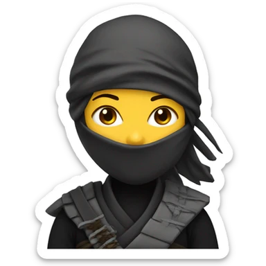 Ninja mujer sticker