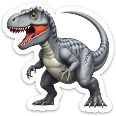 T rex vs indominus rex sticker