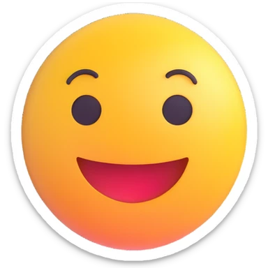 Transform this image into a 3D emoji style, similar to Microsoft Fluent 3D emojis. Make it look glossy, rounded, and expressive, with a clear and bold appearance. sticker