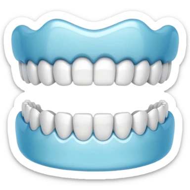 Teeth with aligner clips sticker