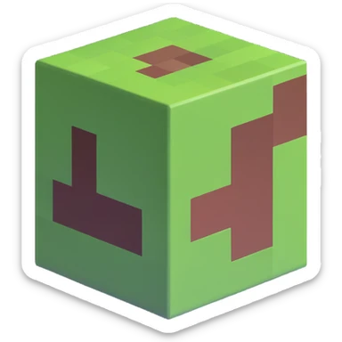 minecraft block sticker
