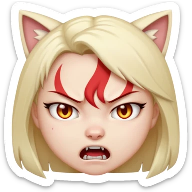 neko-girl angry
 sticker