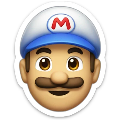 Riverside Mario sticker