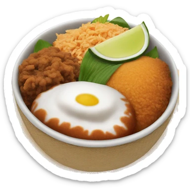 malaysian nasi lemak sticker