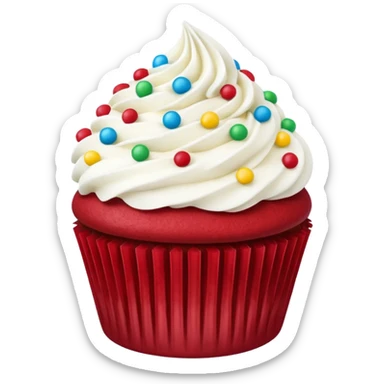 Red velvet cupcake  sticker