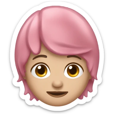 Audífonos con moños rosas  sticker