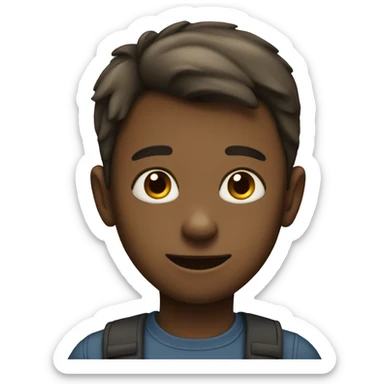 A boy with big ears sticker