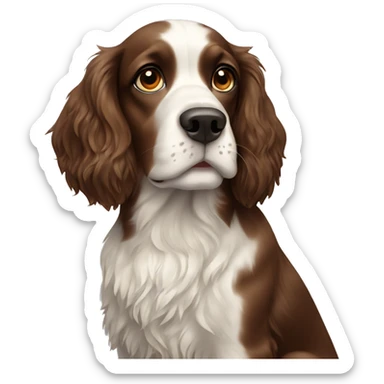 A spaniel dog sticker