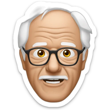 bernie sanders mouth mask sticker