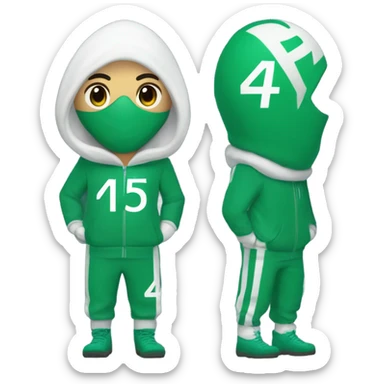 Squid game player 456 sticker