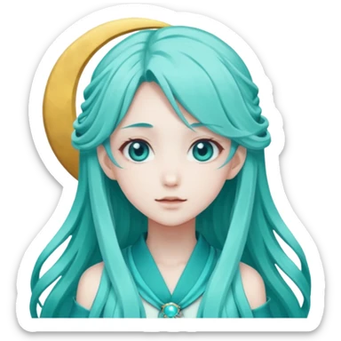 Hazy moon miku sticker