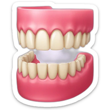 Denture sticker
