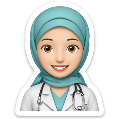 muslim women denrist sticker